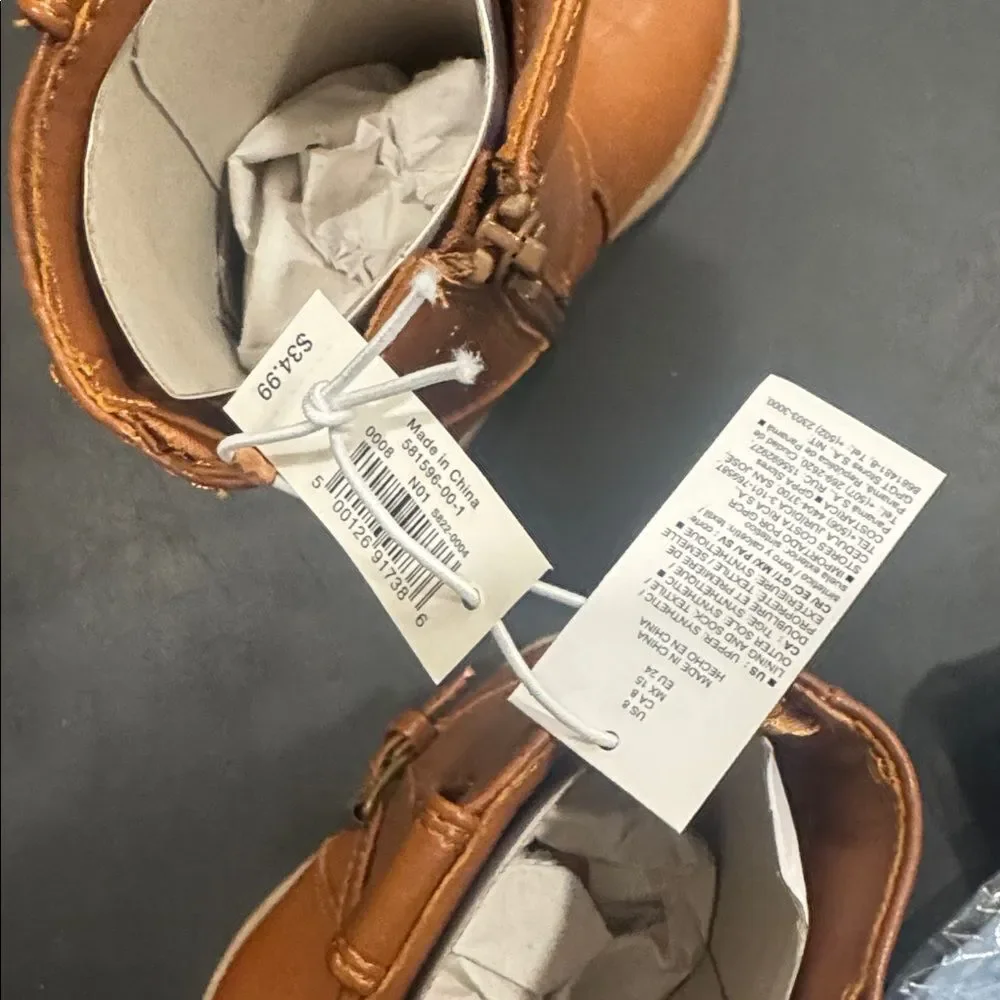 Faux-Leather Buckled Boots for Toddler Girls